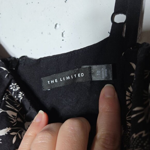 The Limited Dark Floral Babydoll Mini Dress Size 10 Whimsigoth Fairy Grunge Y2K - Picture 6 of 11